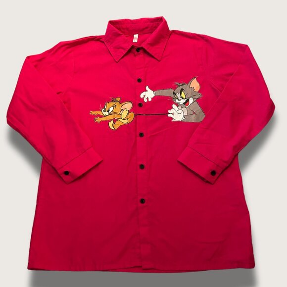 NB Vintage-Inspired Tom & Jerry Button-Up - Picture 1 of 2